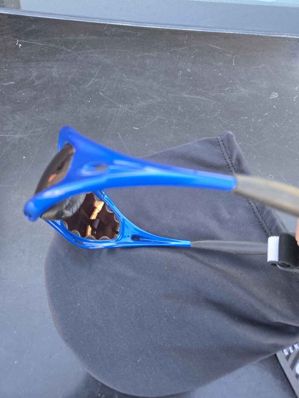 OAKLEY PRO RACING WATER ELECTRIC BLUE/IRIDIUM VENTED SUNGLASSES - Picture 9 of 14